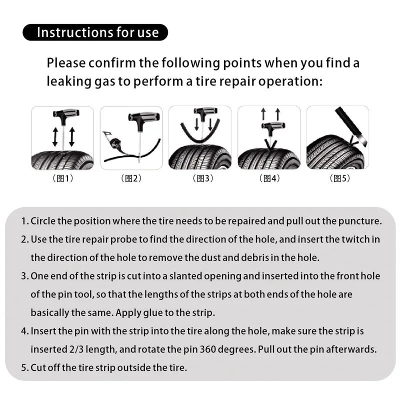 Kit Reparo Rápido para Pneus - Completo