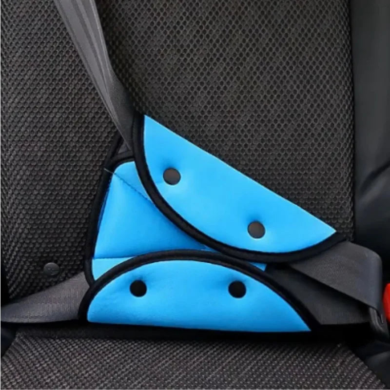 SEAMETAL Car Seat Belt Adjuster for Kids Triangle Fixed Seatbelt for Children Soft Breathable Baby Seat Belt Positioner Cushion