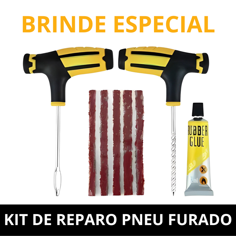 Compressor de ar Portátil Zad +Kit reparo de pneu de BRINDE!!