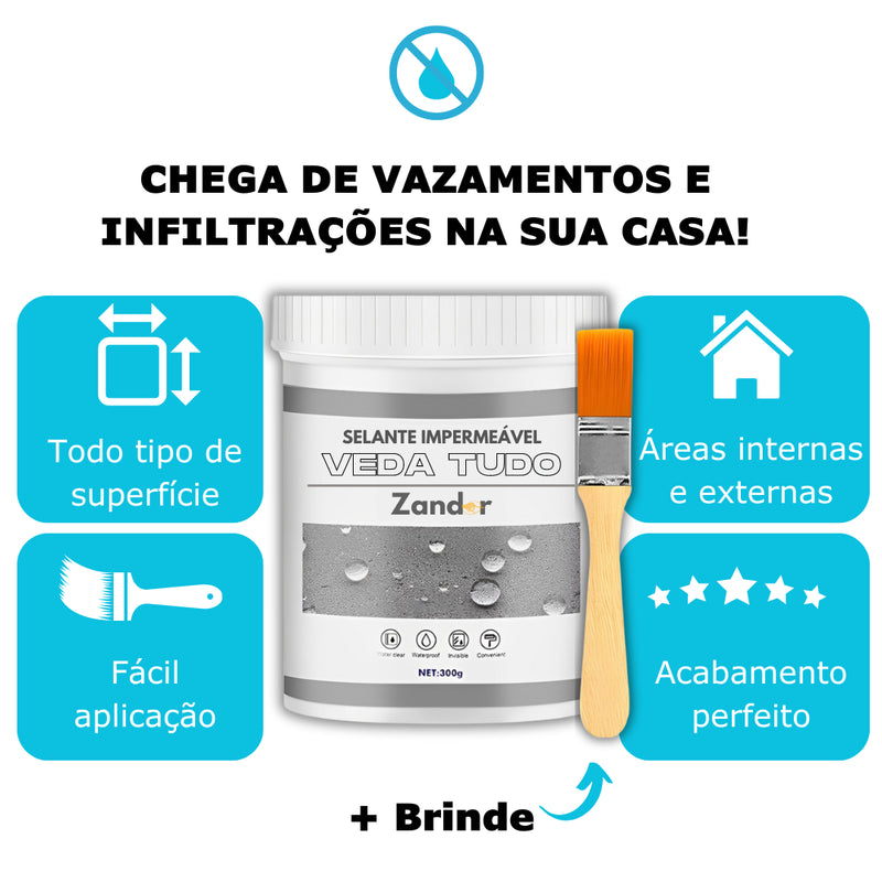 VedaTudo™- Impermeabilizante ZAD + Pincel de Brinde Hoje!