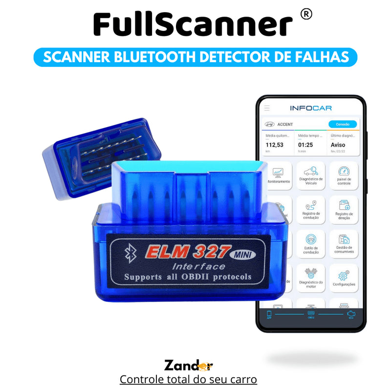 FullScanner™ - Ferramenta de Diagnóstico para Carro