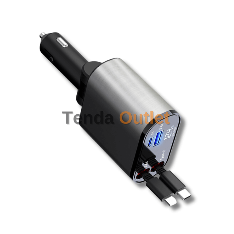 Carregador Autocar 4 em 1 para Celular 100W