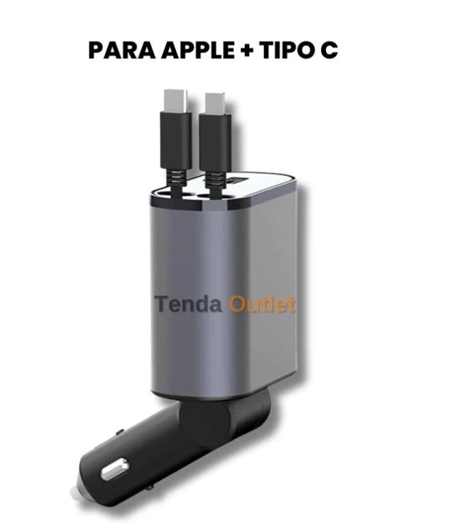 Carregador Autocar 4 em 1 para Celular 100W